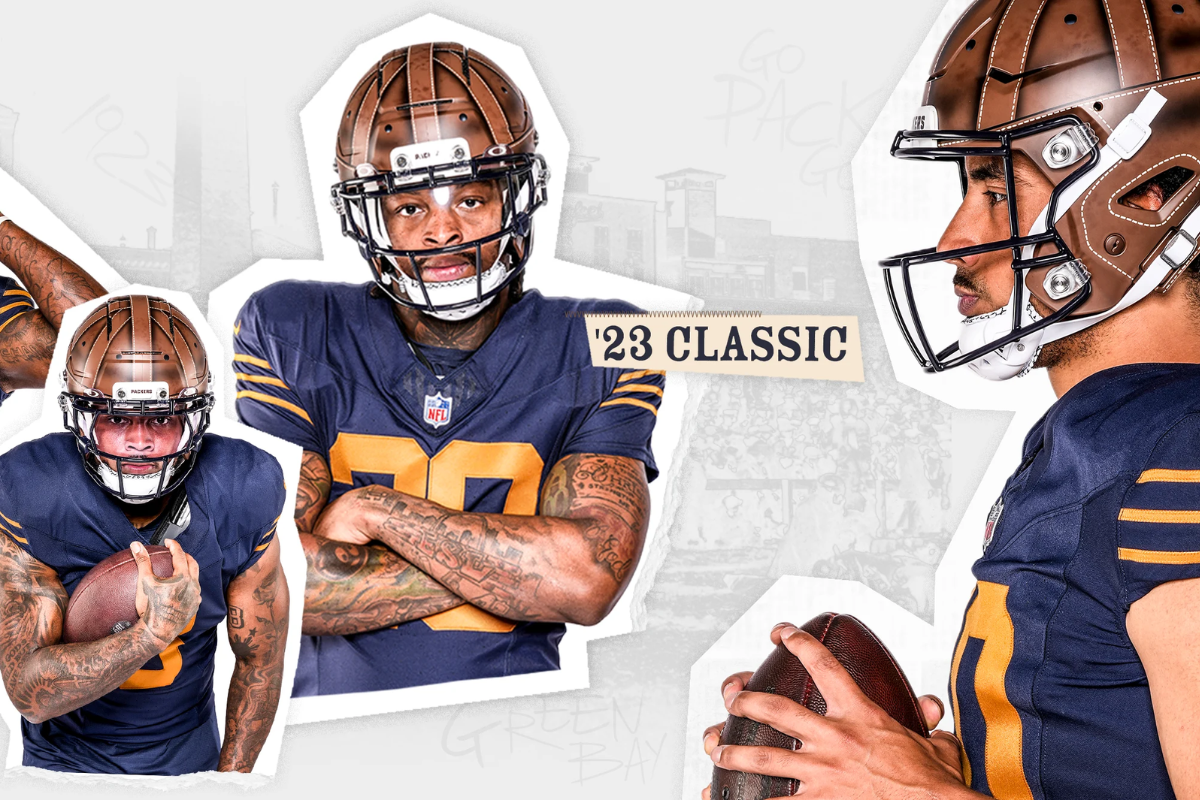 O Green Bay Packers apresentou hoje (23) seu novo uniforme alternativo, o “1923 Classic”, em cerimônia virtual que reviverá a estética histórica da equipe na temporada de 2025 da NFL